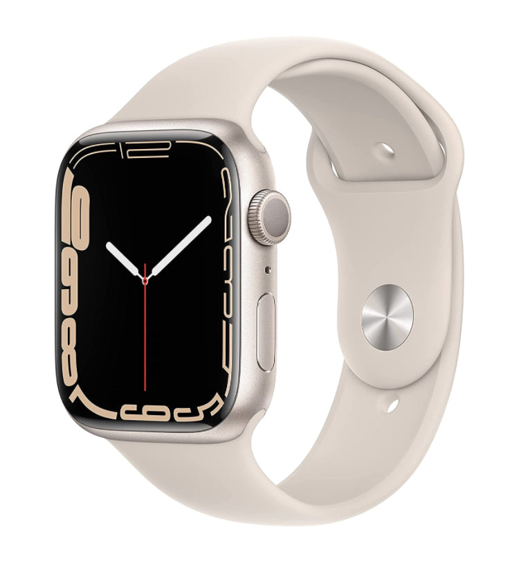 (New Open Box) Apple Watch Series 7 GPS Aluminum Case 41mm or 45mm with Starlight Sport Band (Model A2473) - Super Savings Technologies Co.,LTD (New Open Box) Apple Watch Series 7 GPS Aluminum Case 41mm or 45mm with Starlight Sport Band (Model A2473) - Super Savings Technologies Co.,LTD